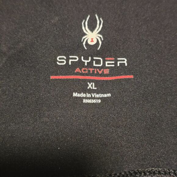 Spyder 7/8 Black Leggings - Size Extra Large - Picture 6 of 8